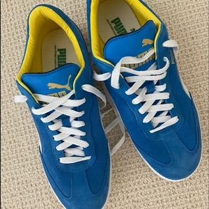 Blue Suede Puma Athletic Shoes